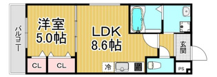 フジパレス阪急塚口ウエスト　2番館の間取り