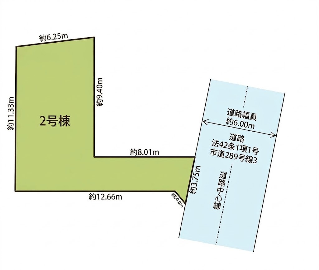 東村山市美住町2丁目中古戸建の区画図