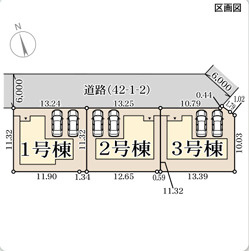 リーブルガーデン三木市志染町中自由が丘7期の区画図