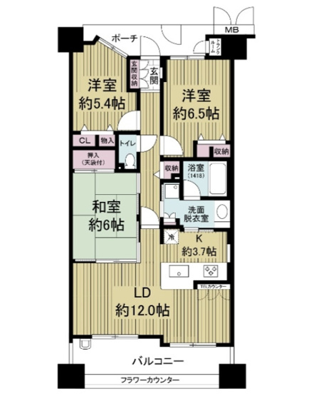 【間取り】 | エールグラン千里丘オープンヒルズＣ棟