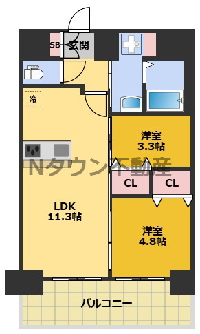【間取り】 | プレリス上前津ノヴェル | 間取りです。