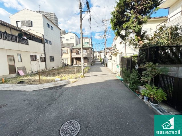 ◆堺市東区南野田　第1期　新築一戸建ての前面道路含む現地写真|周辺は落ち着いた街並みの住宅地！子育てがしやすい住環境です！まだ未完成ですが、現地でしかわからない事もございます。是非一度ご覧ください。