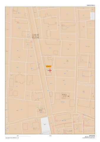野殿土地（約171坪）の土地図