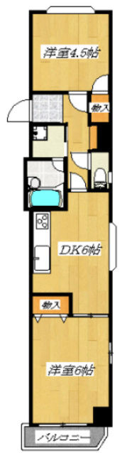 ソフィアコートの間取り|角部屋です☆