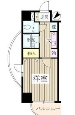 江戸川区東葛西２丁目のアパートの間取り