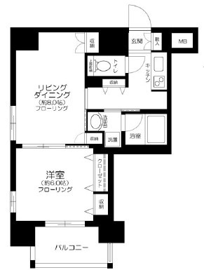 日神デュオステージ浅草国際通りの間取り|間取りです。
