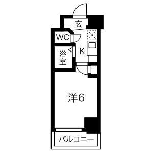 エステムコート神戸・ハーバーランド前の間取り
