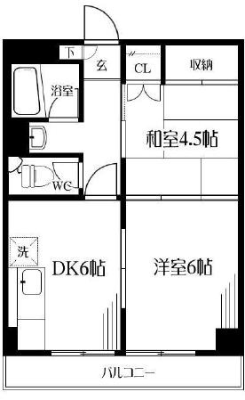 【間取り】 | 方南町ウエストハイツ