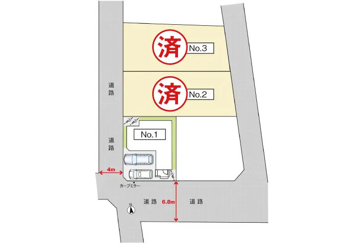 佐伯区五日市中央3丁目　№37573の区画図