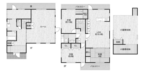 潮崎邸貸家の間取り
