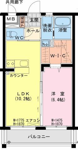 フィオーレⅡの間取り