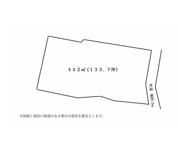 知多郡武豊町 字北新田　売り土地の土地図