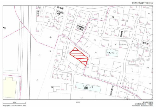 知多郡武豊町 字北新田　売り土地の地図