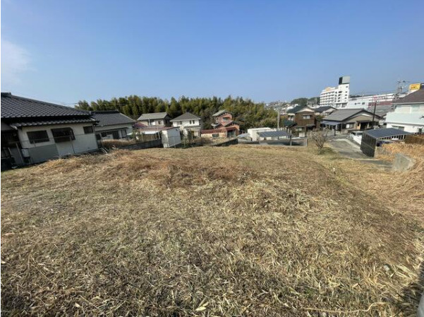 知多郡武豊町 字北新田　売り土地の前面道路含む現地写真