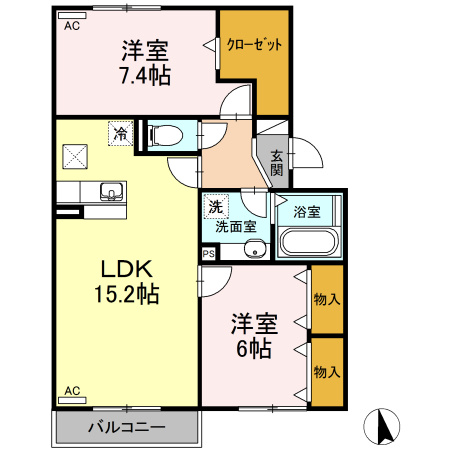 ヴァイオレットの間取り