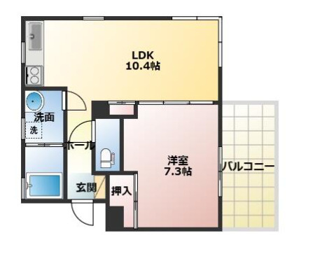 ヴィラ神仙寺の間取り
