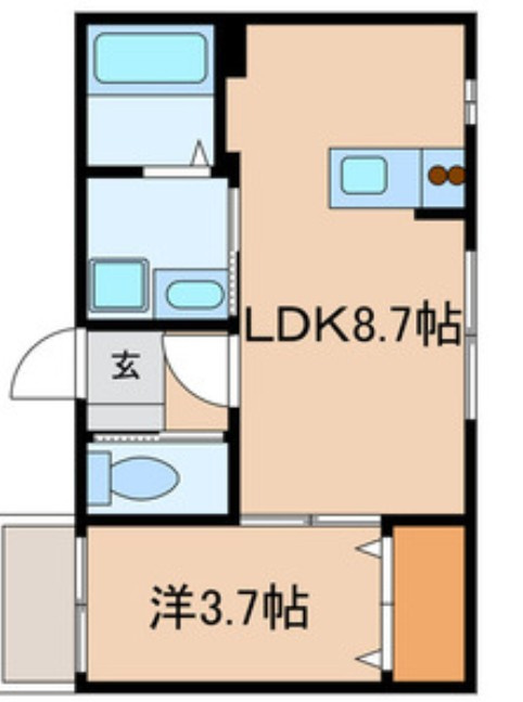 船橋市海神１丁目のアパートの間取り
