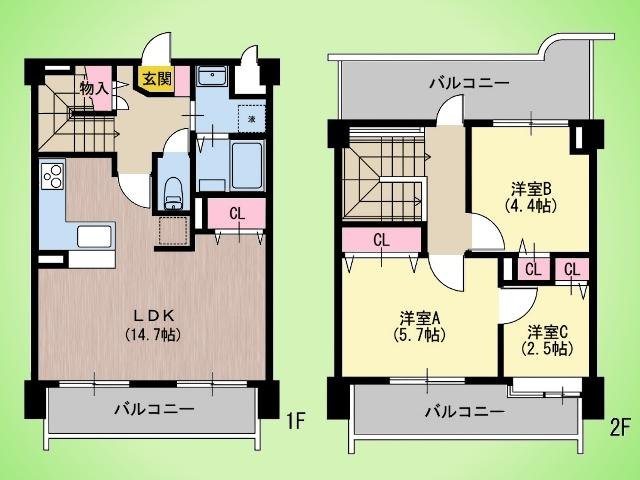 【間取り】 | NICガーデンハイム海老名