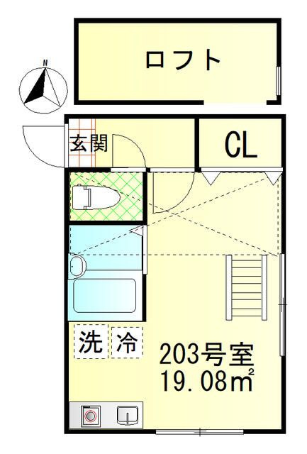 レジデンツ本蓮沼の間取り