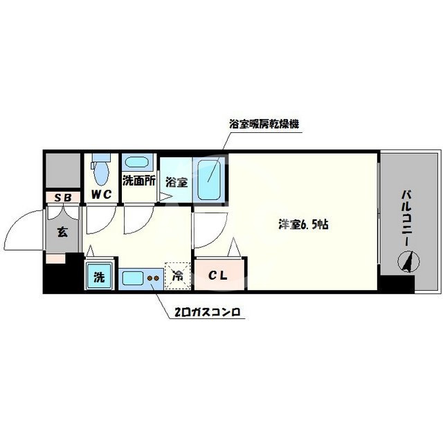 レオンコンフォート難波西Ⅱの間取り|レオンコンフォート難波西II　間取り