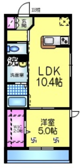 クレール　メゾンの間取り|★開放感のある綺麗な間取り★