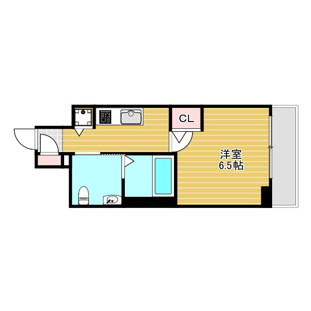 エスリード江坂江の木町の間取り