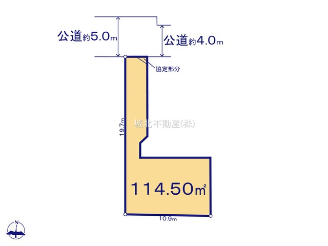 練馬区富士見台3丁目 全2区画 2号地の土地図|土地面積114.50㎡
建築条件はございません お好きなハウスメーカーでの建築が可能です