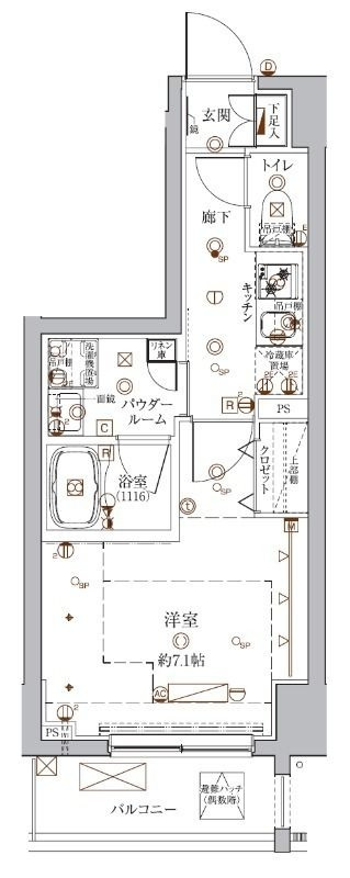 クレイシア入谷の間取り|間取りです。