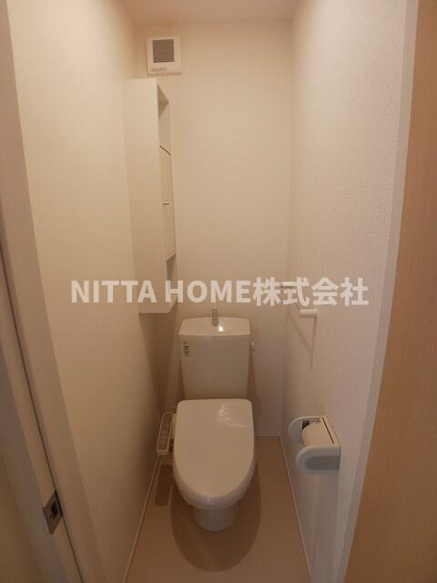 丹波篠山市大沢新のアパートのトイレ|清潔感のあるウォシュレット付きトイレです★