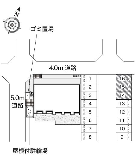 レオネクストショールマーシュⅡの区画図