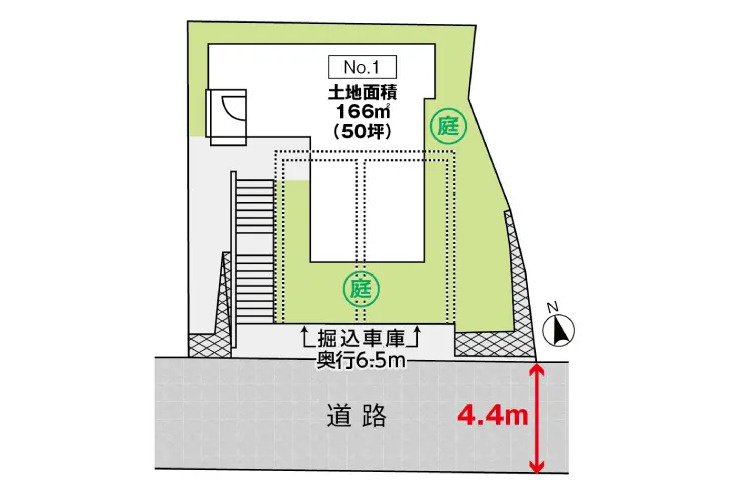 佐伯区観音台1丁目　№37231の区画図