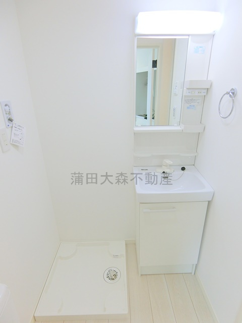 ムーンテラス多摩川の洗面所|洗面脱衣所　独立洗面台　洗濯機置き場