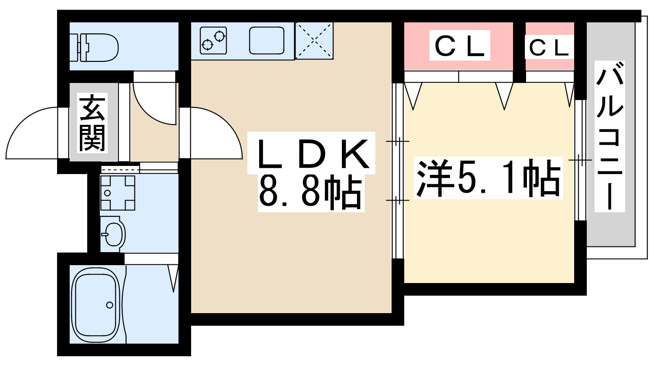 【間取り】 | フジパレス神崎川駅東