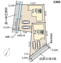 リーブルガーデン守山市小島町6期の区画図