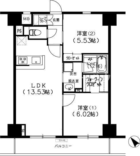 Ｓ－ＦＯＲＴ船橋塚田の間取り