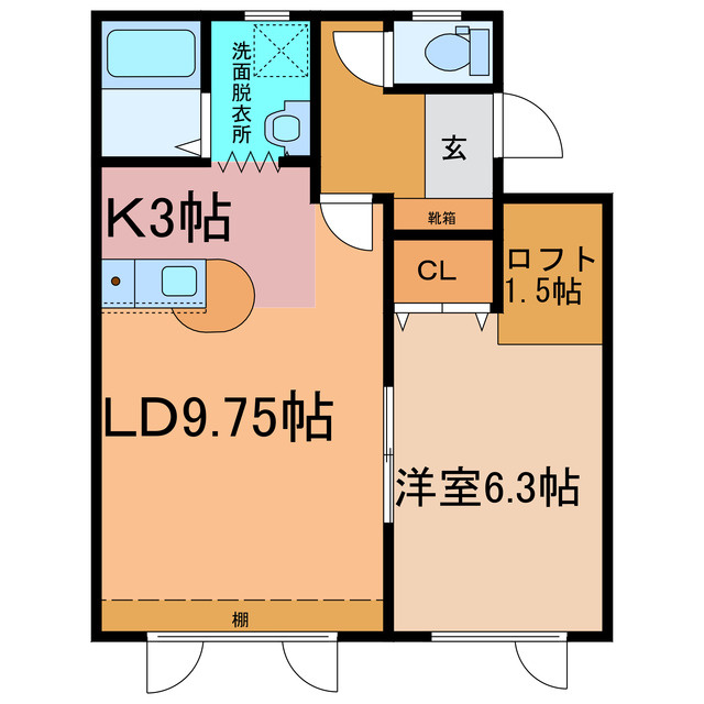 コーポオムの間取り