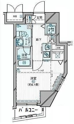 メインステージ目黒Ⅱの間取り