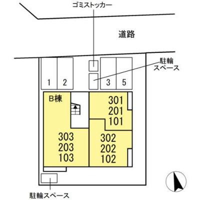 【区画図】 | D-room西平山B棟(ディールームニシヒラヤマビートウ)