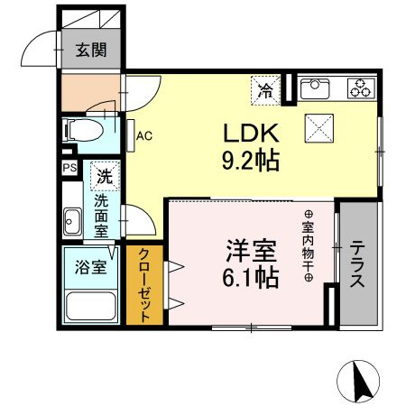 【間取り】 | D-room西平山B棟(ディールームニシヒラヤマビートウ)