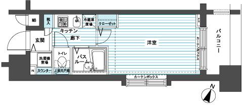 新品家具付きマンション和泉28(KaGood東京)の間取り