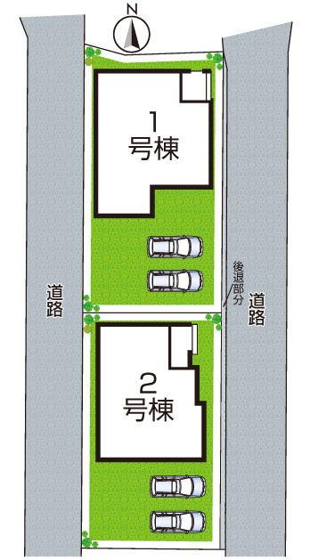●31(土)1(日)現地説明会！　磯城郡田原本町小室　第01期　新築一戸建ての区画図|全2区画