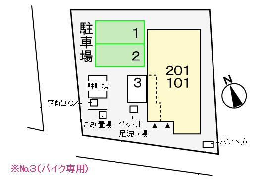 ローズ・アンソレイユの区画図