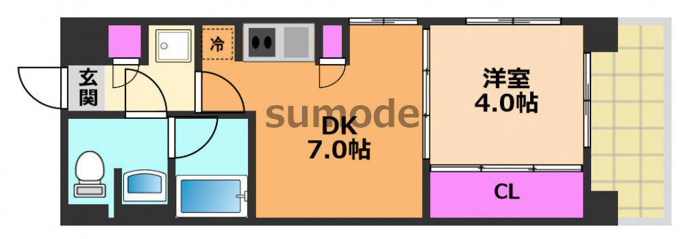 ランティエ茨木大手町の間取り