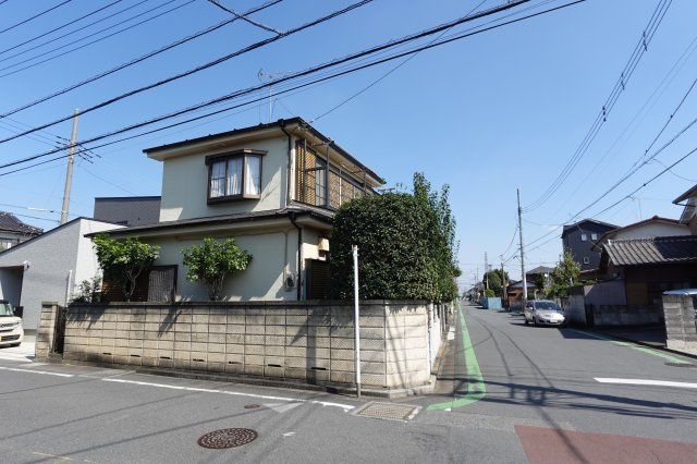 川越市宮元町　角地売地（古屋付）の外観
