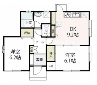 【間取り】 | 三春台貸家Ⅱ