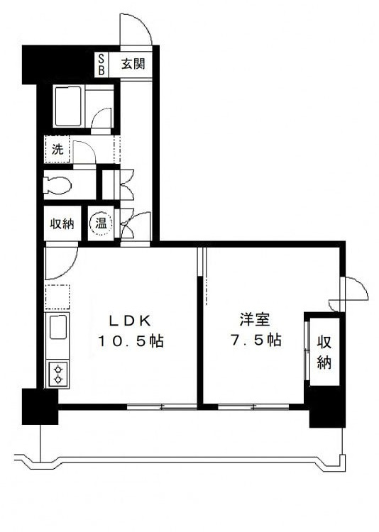 流鉄カーサ新松戸の間取り|間取りです。