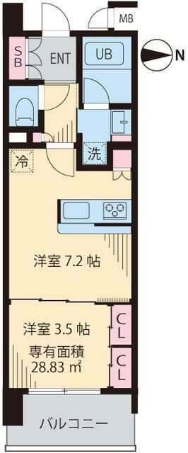 ビイルーム武蔵小杉の間取り