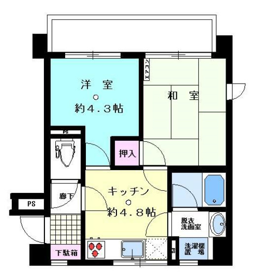 パティオ久が原の間取り|間取り　2DK