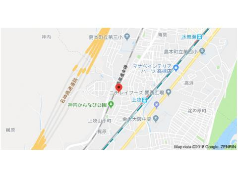 パセオ上牧の地図