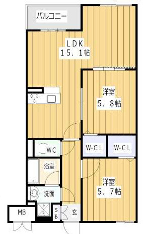 【間取り】 | M's Ring Grande 春日出北